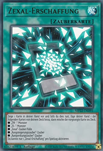 MP22-DE091 - Zexal-Erschaffung - Ultra Rare - Deutsch - 1. Auflage - im Set mit Ultrapro Toploader - Yugioh von TCG