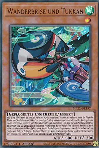 MP22-DE197 - Wanderbrise und Tukkan - Ultra Rare - Deutsch - 1. Auflage - im Set mit Ultrapro Toploader - Yugioh MP22-DE197 - Wanderbrise und Tukkan - Ultra Rare - Deutsch - 1. Auflage - im Set mit Ultrapro Toploader - Yugioh von TCG