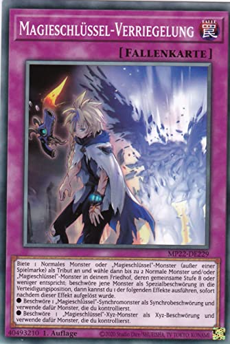 MP22-DE229 - Magieschlüssel-Verriegelung - Common - Deutsch - 1. Auflage - im Set mit Ultrapro Toploader - Yugioh von TCG