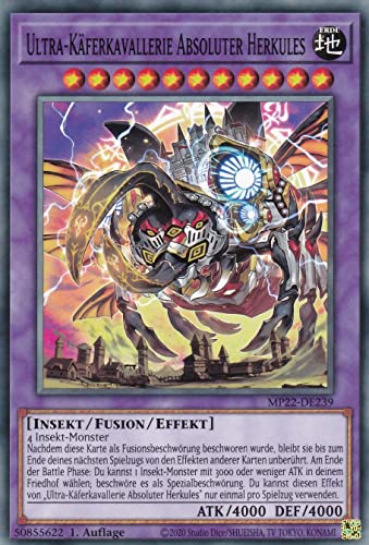 MP22-DE239 - Ultra-Käferkavallerie Absoluter Herkules - Common - Deutsch - 1. Auflage - im Set mit Ultrapro Toploader - Yugioh von TCG