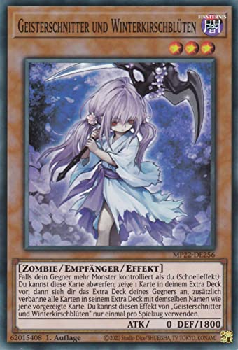 MP22-DE256 - Geisterschnitter und Winterkirschblüten - Super Rare - Deutsch - 1. Auflage - im Set mit Ultrapro Toploader - Yugioh von TCG