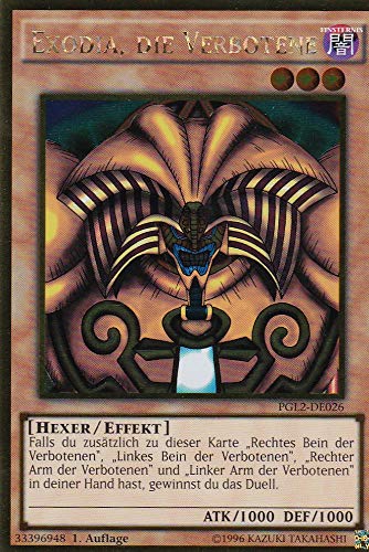 PGL2-DE026 - Exodia, die Verbotene - Gold Rare - DE - im Set mit Ultrapro Toploader - Yugioh von TCG