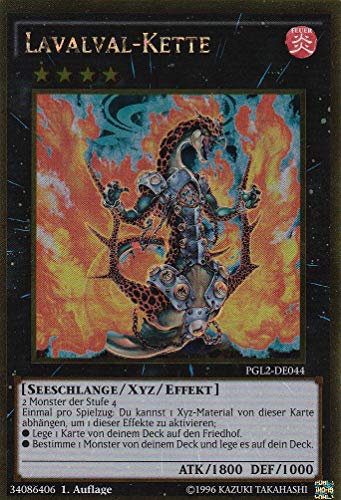 PGL2-DE044 - Lavalval-Kette - Gold Rare - DE - im Set mit Ultrapro Toploader - Yugioh von TCG