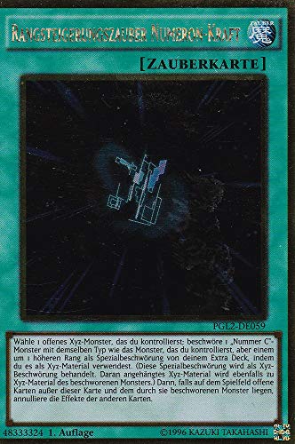 PGL2-DE059 - Rangsteigerungszauber Numeron-Kraft - Gold Rare - DE - im Set mit Ultrapro Toploader - Yugioh von TCG