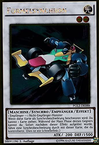 PGL2-DE088 - Formelsynchron - Gold Rare - DE - im Set mit Ultrapro Toploader - Yugioh von TCG