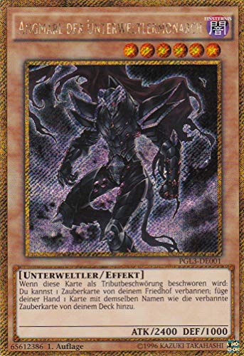 PGL3-DE001 - Angmarl der Unterweltlermonarch - Gold Secret Rare - DE - im Set mit Ultrapro Toploader - Yugioh von TCG