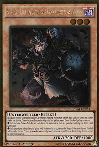 PGL3-DE054 - Barbar, Grimmetatze des Brennenden Abgrunds - Gold Rare - DE - im Set mit Ultrapro Toploader - Yugioh PGL3-DE054 - Barbar, Grimmetatze des Brennenden Abgrunds - Gold Rare - DE - im Set mit Ultrapro Toploader - Yugioh von TCG