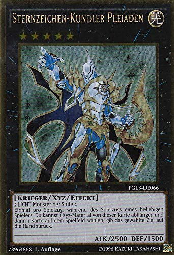 PGL3-DE066 - Sternzeichen-Kundler Pleiaden - Gold Rare - DE - im Set mit Ultrapro Toploader - Yugioh von TCG