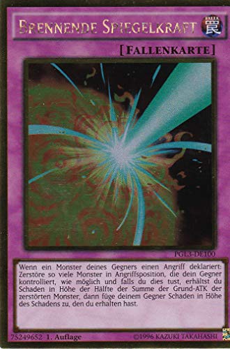 PGL3-DE100 - Brennende Spiegelkraft - Gold Rare - DE - im Set mit Ultrapro Toploader - Yugioh von TCG