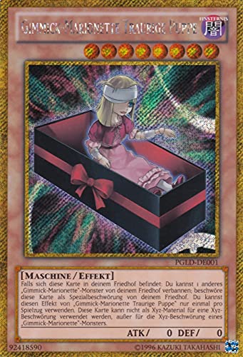 PGLD-DE001 - Gimmick-Marionette Traurige Puppe - Gold Secret Rare - DE - im Set mit Ultrapro Toploader - Yugioh von TCG