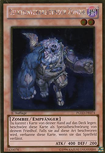 PGLD-DE074 - Seuchenverbreitender Zombie - Gold Rare - DE - im Set mit Ultrapro Toploader - Yugioh PGLD-DE074 - Seuchenverbreitender Zombie - Gold Rare - DE - im Set mit Ultrapro Toploader - Yugioh von TCG