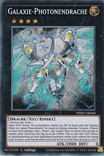 PHHY-DE044 - Galaxie-Photonendrache - Secret Rare - Deutsch - 1. Auflage - mit Versandschutz - Photon Hypernova - Yu-Gi-Oh von TCG