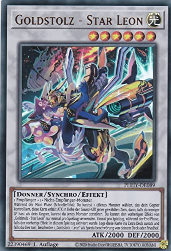 PHHY-DE089 - Goldstolz - Star Leon - Ultra Rare - Deutsch - 1. Auflage - mit Versandschutz - Photon Hypernova - Yu-Gi-Oh von TCG