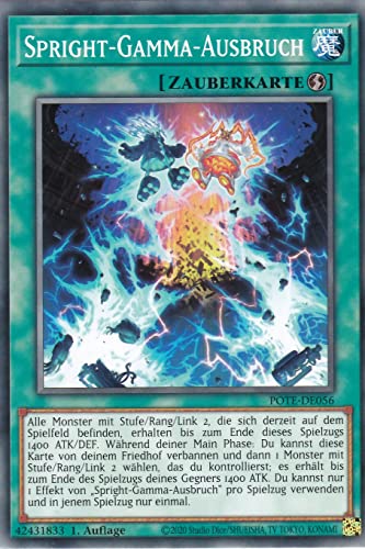 POTE-DE056 - Spright-Gamma-Ausbruch - Common - Deutsch - 1. Auflage - im Set mit Ultrapro Toploader - Yugioh von TCG