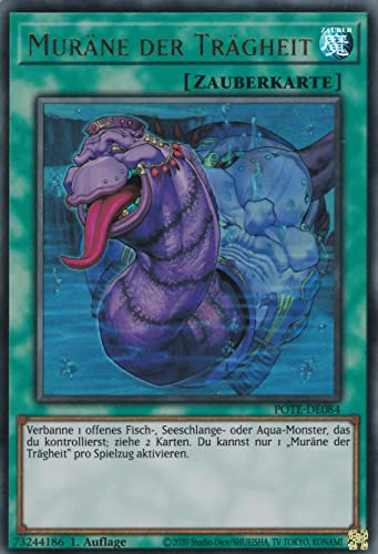 POTE-DE084 - Muräne der Trägheit - Ultra Rare - Deutsch - 1. Auflage - im Set mit Ultrapro Toploader - Yugioh von TCG