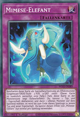 POTE-DE085 - Mimese-Elefant - Common - Deutsch - 1. Auflage - im Set mit Ultrapro Toploader - Yugioh von TCG