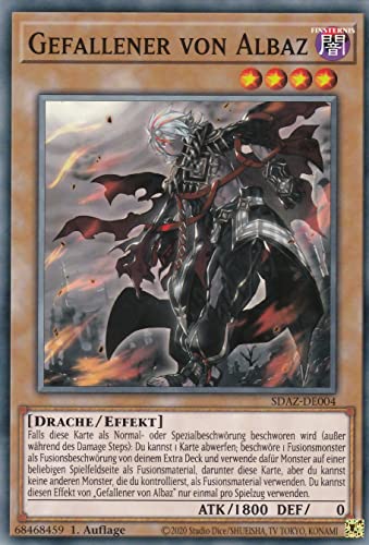 SDAZ-DE004 - Gefallener von Albaz - Common - Deutsch - 1. Auflage - im Set mit Ultrapro Toploader - Yugioh von TCG