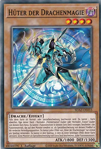 SDAZ-DE015 - Hüter der Drachenmagie - Common - Deutsch - 1. Auflage - im Set mit Ultrapro Toploader - Yugioh von TCG