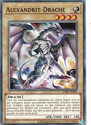 SDBE-DE003 - Alexandrit-Drache - Common - Deutsch - 2. Auflage - im Set mit Ultrapro Toploader - Yugioh von TCG