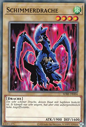 SDBE-DE004 - Schimmerdrache - Common - Deutsch - 2. Auflage - im Set mit Ultrapro Toploader - Yugioh von TCG