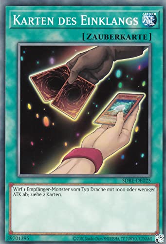 SDBE-DE025 - Karten des Einklangs - Common - Deutsch - 2. Auflage - im Set mit Ultrapro Toploader - Yugioh von TCG