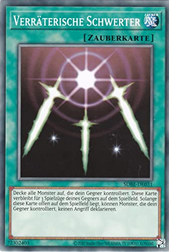 SDBE-DE031 - Verräterische Schwerter - Common - Deutsch - 2. Auflage - im Set mit Ultrapro Toploader - Yugioh von TCG