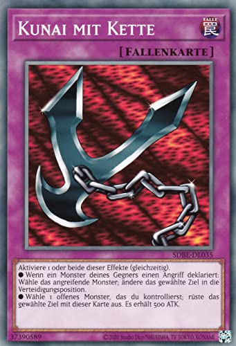 SDBE-DE035 - Kunai mit Kette - Common - Deutsch - 2. Auflage - im Set mit Ultrapro Toploader - Yugioh von TCG