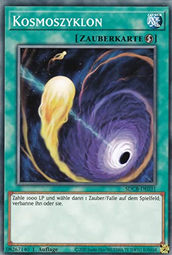 SDCB-DE031 - Kosmoszyklon - Common - Deutsch - 1. Auflage - im Set mit Ultrapro Toploader - Yugioh von TCG