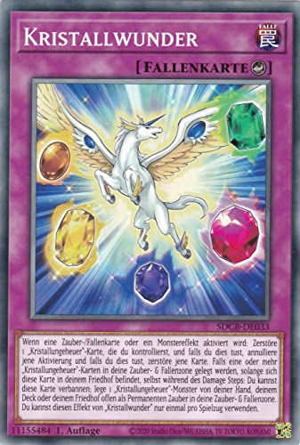 SDCB-DE033 - Kristallwunder - Common - Deutsch - 1. Auflage - im Set mit Ultrapro Toploader - Yugioh von TCG