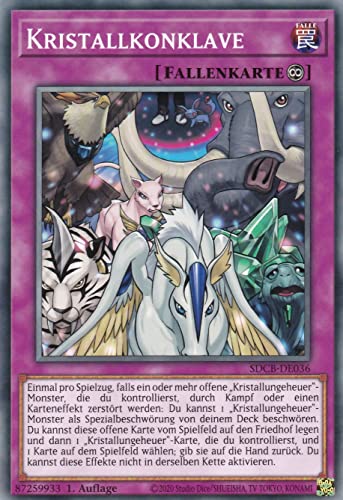 SDCB-DE036 - Kristallkonklave - Common - Deutsch - 1. Auflage - im Set mit Ultrapro Toploader - Yugioh von TCG