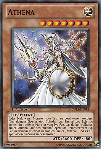 TCG - Yugioh Sammelkarte - Einzelkarte - Athena - Common - DE - im Set mit Ultrapro Toploader von TCG