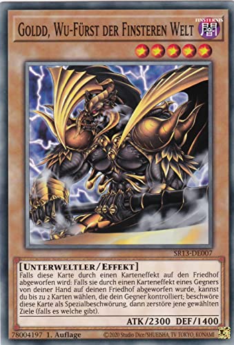 SR13-DE007 - Goldd, Wu-Fürst der Finsteren Welt - Common - Deutsch - 1. Auflage - im Set mit Ultrapro Toploader - Yugioh von TCG