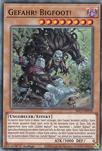 SR13-DE018 - Gefahr! Bigfoot! - Common - Deutsch - 1. Auflage - im Set mit Ultrapro Toploader - Yugioh von TCG