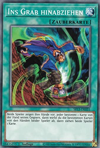 SR13-DE031 - Ins Grab hinabziehen - Common - Deutsch - 1. Auflage - im Set mit Ultrapro Toploader - Yugioh SR13-DE031 - Ins Grab hinabziehen - Common - Deutsch - 1. Auflage - im Set mit Ultrapro Toploader - Yugioh von TCG
