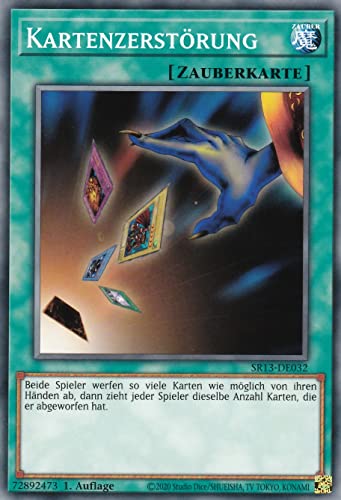 SR13-DE032 - Kartenzerstörung - Common - Deutsch - 1. Auflage - im Set mit Ultrapro Toploader - Yugioh von TCG