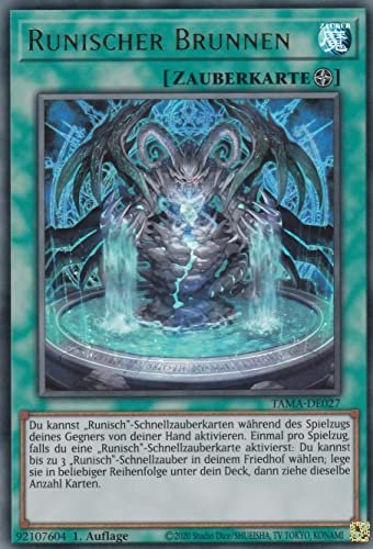 TAMA-DE027 - Runischer Brunnen - Ultra Rare - Deutsch - 1. Auflage - im Set mit Ultrapro Toploader - Yugioh von TCG