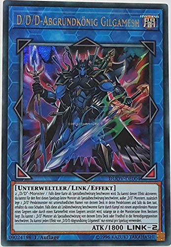 TCG D/D/D-Abgrundkönig Gilgamesh DUOV-DE004 Ultra Rare Yugioh 1.Auflage Deutsch gamersheavenDe von TCG