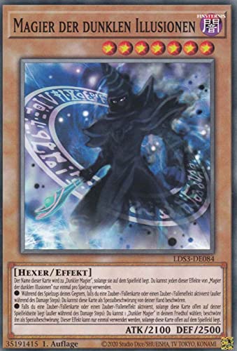 TCG Magier der dunklen Illusionen LDS3-DE084 Common Yugioh 1.Auflage DE gamersheavenDe von TCG