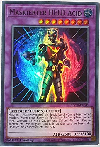 TCG Maskierter HELD Acid TOCH-DE045 Super Rare 1.Auflage Yugioh DE von TCG