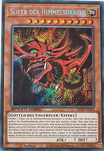 TCG Slifer der Himmelsdrache SBCB-DE201 Secret Rare Yugioh 1.Auflage DE gamersheavenDe von TCG