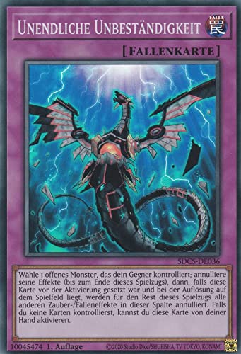 TCG Unendliche Unbeständigkeit SDCS-DE036 Super Rare Yugioh 1.Auflage DE von TCG