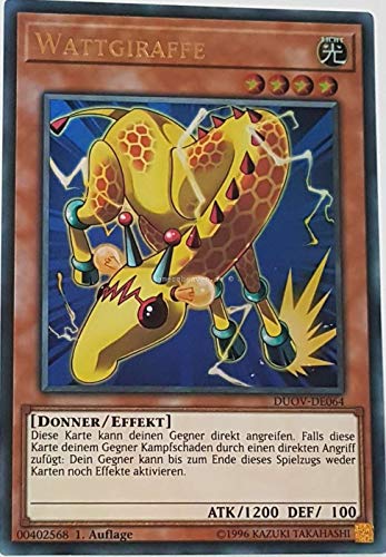 TCG Wattgiraffe DUOV-DE064 Ultra Rare Yugioh 1.Auflage Deutsch gamersheavenDe von TCG