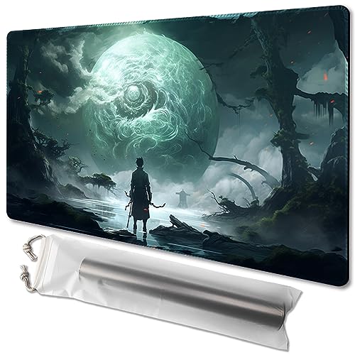 MTG Playmat Größe 61 x 35,6 cm, kostenlose Aufbewahrungstaschen, rutschfeste Unterseite, ideal für Kartenspiel-Enthusiasten, TCG Playmat Mauspad (ohne Zone, A Journey Into) von TCGMAT