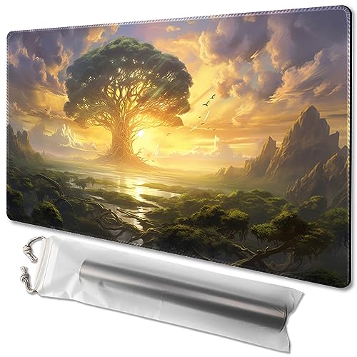 TCGMAT MTG Playmat – rutschfeste Unterseite, ideal für Kartenspiel-Enthusiasten, TCG-Spielmatte, Purify Land (Dawn of Hope-No Deck) von TCGMAT