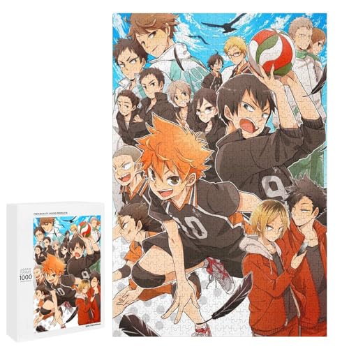 Anime Haikyuu，Klassische Puzzle für Erwachsene Teenager Freizeit Spaß Spiel Spielzeug Geeignet，，Lernspielzeug FüR Kinder 52x38Papier von TCzRZ