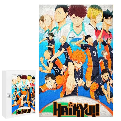 Anime Haikyuu Poster，Klassische Puzzle für Erwachsene Teenager Freizeit Spaß Spiel Spielzeug Geeignet，，Lernspielzeug FüR Kinder 52x38Papier von TCzRZ