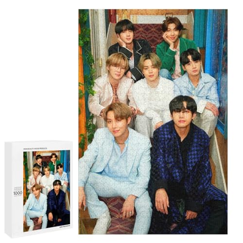 BTS Poster，für Familie Freunde Dekorativ，1000 StüCk，，Lernspielzeug FüR Kinder 52x38Papier von TCzRZ