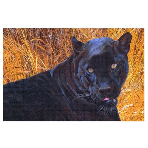 Black Panther，Wohnkultur Geburtstag ，Challenging Games Moderne Lernspiel Stress Relief ，1000 StüCk，，Lernspielzeug FüR Kinder 38x26Papier von TCzRZ