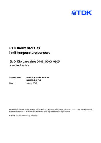 TDK B59701A0100A062 PTC-Thermistor von TDK