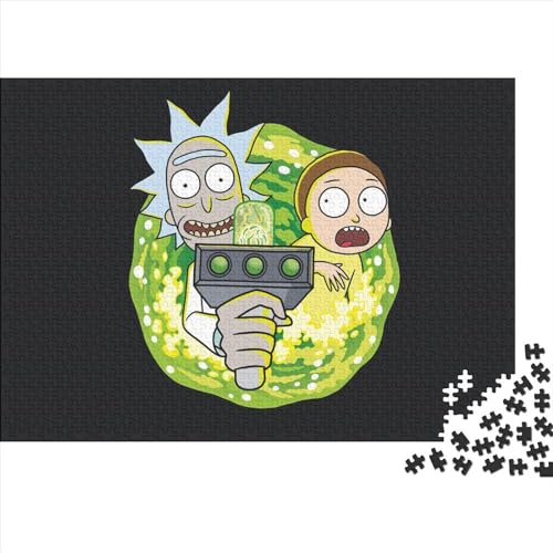 1000-teiliges Rick-and-Morty-Puzzle für Erwachsene, Holzpuzzle, Puzzle als Geschenk, 1000 Teile (75x50cm) von TDXHHW